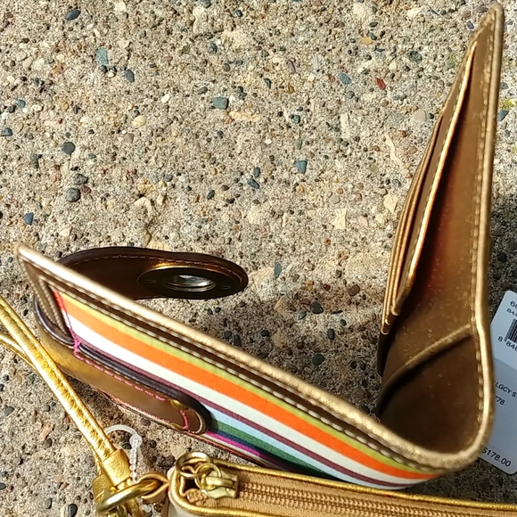 Coach Legacy Striped Wallet/Wristlet - Picture 12 of 12